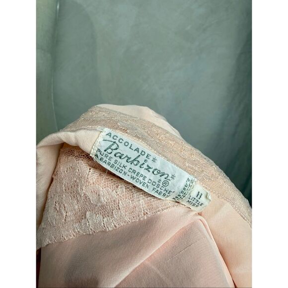 Vintage 1930s Pink Silk Slip Dress Barbizon Size Small XS - Picture 7 of 10